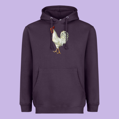 Leghorn Rooster Heavyweight Hoodie Designed By Lillyallendesigns