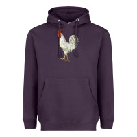 Plum Leghorn Rooster Heavyweight Hoodie - LillyAllenDesigns