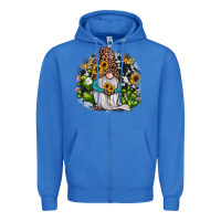 True Royal gnomes sunflower cactus Zipper Hoodie - JahusDesignShop