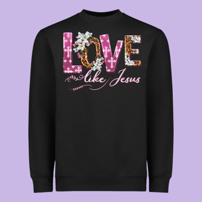 Love Like Jesus Heavyweight Sweatshirt Designed By Texasbilliewilder