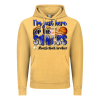 Vintage Mustard i'm just here for the snacks #basketball brother Vintage Hoodie - Zillion Design Studio