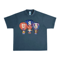 Midnight Navy usa air balloon gnomies Urban Heavy Tee - BarkalooDesign