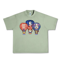 Oil Green usa air balloon gnomies Urban Heavy Tee - BarkalooDesign