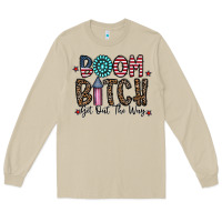Mushroom boom bitch Long Sleeve Tee - CowhideDigitalArt