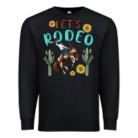 Black let's rodeo Premium Sweatshirt - MaliasSmallBusiness