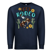 Navy let's rodeo Premium Sweatshirt - MaliasSmallBusiness