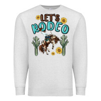 Oatmeal Heather let's rodeo Premium Sweatshirt - MaliasSmallBusiness