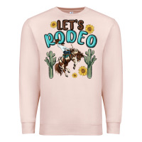 Pale Pink let's rodeo Premium Sweatshirt - MaliasSmallBusiness