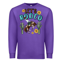 Purple let's rodeo Premium Sweatshirt - MaliasSmallBusiness
