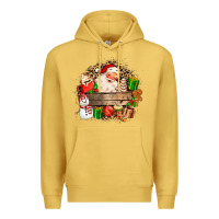 Antique Gold Santa Premium Hoodie - MaliasSmallBusiness
