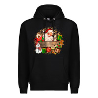 Black Santa Premium Hoodie - MaliasSmallBusiness