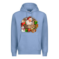 Colony Blue Santa Premium Hoodie - MaliasSmallBusiness