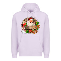 Lilac Santa Premium Hoodie - MaliasSmallBusiness