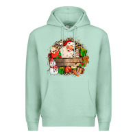 Seafoam Santa Premium Hoodie - MaliasSmallBusiness