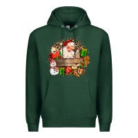 Sports Green Santa Premium Hoodie - MaliasSmallBusiness
