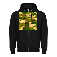 Black camouflage seamless pattern Zipper Hoodie - BundleAndBundleShop