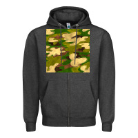 Charcoal Heather camouflage seamless pattern Zipper Hoodie - BundleAndBundleShop
