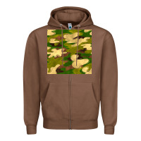 Chestnut camouflage seamless pattern Zipper Hoodie - BundleAndBundleShop