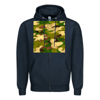 Navy camouflage seamless pattern Zipper Hoodie - BundleAndBundleShop