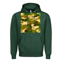 Sports Green camouflage seamless pattern Zipper Hoodie - BundleAndBundleShop