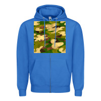 True Royal camouflage seamless pattern Zipper Hoodie - BundleAndBundleShop