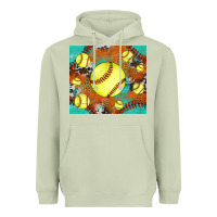 Matcha softball cowhide turquoise glitter tumbler Heavyweight Hoodie - Jasminsmagicworld
