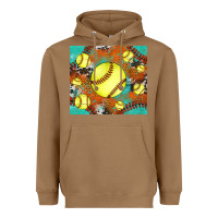 Toasted Coconut softball cowhide turquoise glitter tumbler Heavyweight Hoodie - Jasminsmagicworld