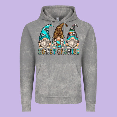 Howdy Gnomies Vintage Hoodie Designed By Zillion Design Studio