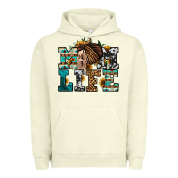 Pigment Pistachio western momlife skull with bandana Urban Hoodie - Jasminsmagicworld