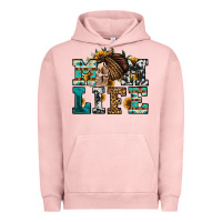 Pigment Salmon western momlife skull with bandana Urban Hoodie - Jasminsmagicworld