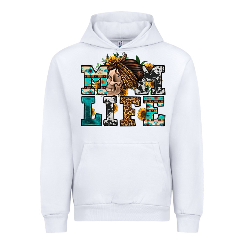 Western Momlife Skull With Bandana Urban Hoodie by Jasminsmagicworld | Teevron