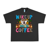 Pigment Black wake up and smell the coffee Urban Heavy Tee - Zillion Design Studio