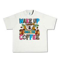 Pistachio wake up and smell the coffee Urban Heavy Tee - Zillion Design Studio