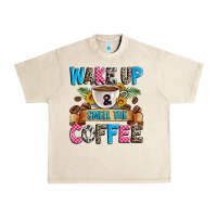 Sandshell wake up and smell the coffee Urban Heavy Tee - Zillion Design Studio