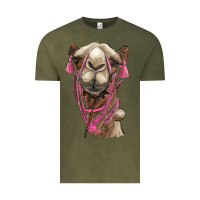 Vintage Olive camel Vintage Tee - BarkalooDesign
