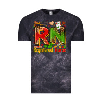 Cloud Black registered nurse juneteenth Vintage Tee - Zillion Design Studio