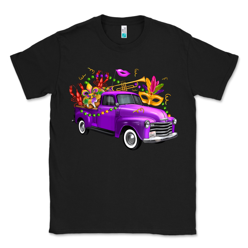 Mardi Gras Truck King's Cake Classic Tee by FaDigitalArtStudio | Teevron