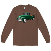 Chestnut western green truck right 34 view Long Sleeve Tee - FaDigitalArtStudio