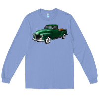 Colony Blue western green truck right 34 view Long Sleeve Tee - FaDigitalArtStudio