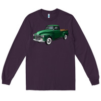 Plum western green truck right 34 view Long Sleeve Tee - FaDigitalArtStudio