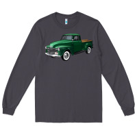 Western Green Truck Right 34 View Long Sleeve Tee | Teevron