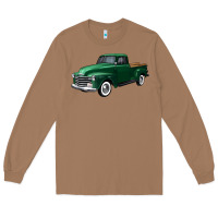 Toasted Coconut western green truck right 34 view Long Sleeve Tee - FaDigitalArtStudio