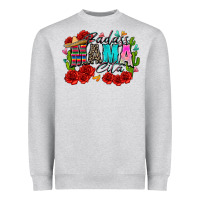 Heather Grey badass mama cita Heavyweight Sweatshirt - Zillion Design Studio