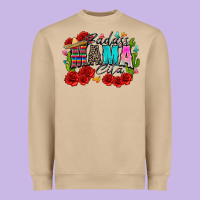 Badass Mama Cita Heavyweight Sweatshirt Designed By Zillion Design Studio