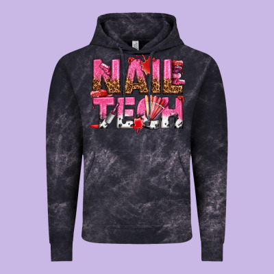 Nail Tech Vintage Hoodie Designed By Texasbilliewilder