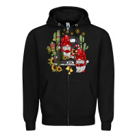 Black farm truck,noel gnome Zipper Hoodie - JahusDesignShop