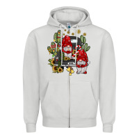 Dove Grey farm truck,noel gnome Zipper Hoodie - JahusDesignShop