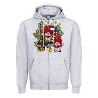 Heather Grey farm truck,noel gnome Zipper Hoodie - JahusDesignShop