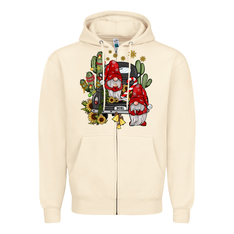 Farm Truck,noel Gnome Zipper Hoodie by JahusDesignShop | Teevron