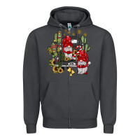 Smoke farm truck,noel gnome Zipper Hoodie - JahusDesignShop